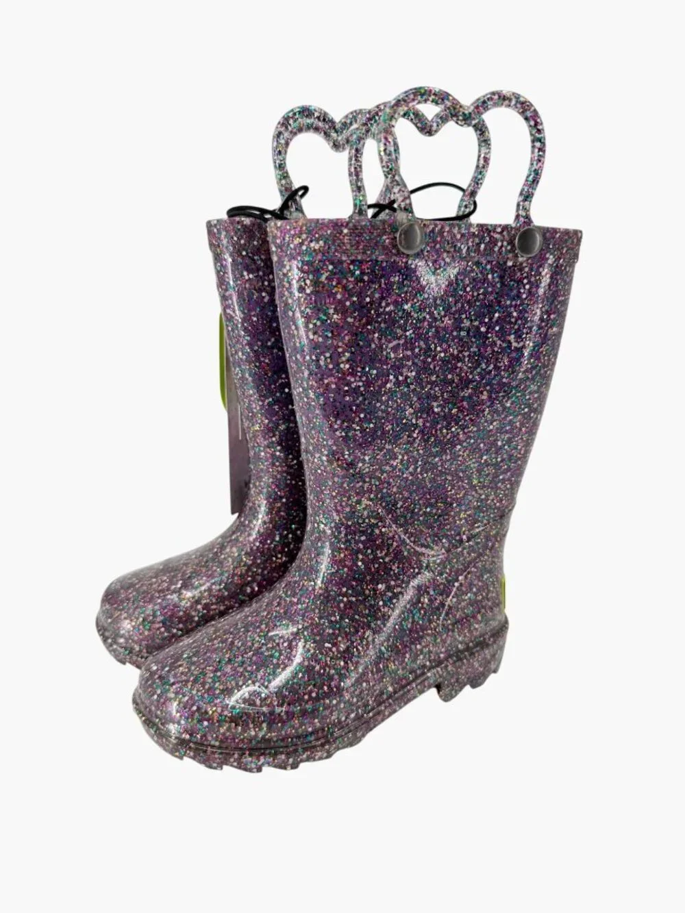 NEW Western Chief Toddler Abby Glitter Rain Boots - Purple
